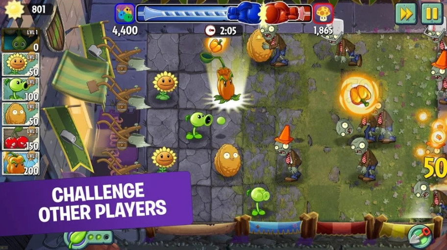 Apk Plants vs Zombies 2 mod bản mới nhất
