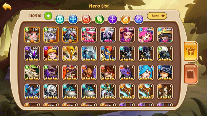 Idle Heroes mod full tướng